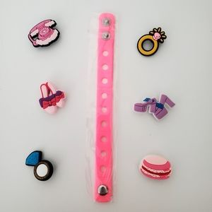 NWOT Crocs Jibbitz Shoe Bracelet Charms w/ Wristband